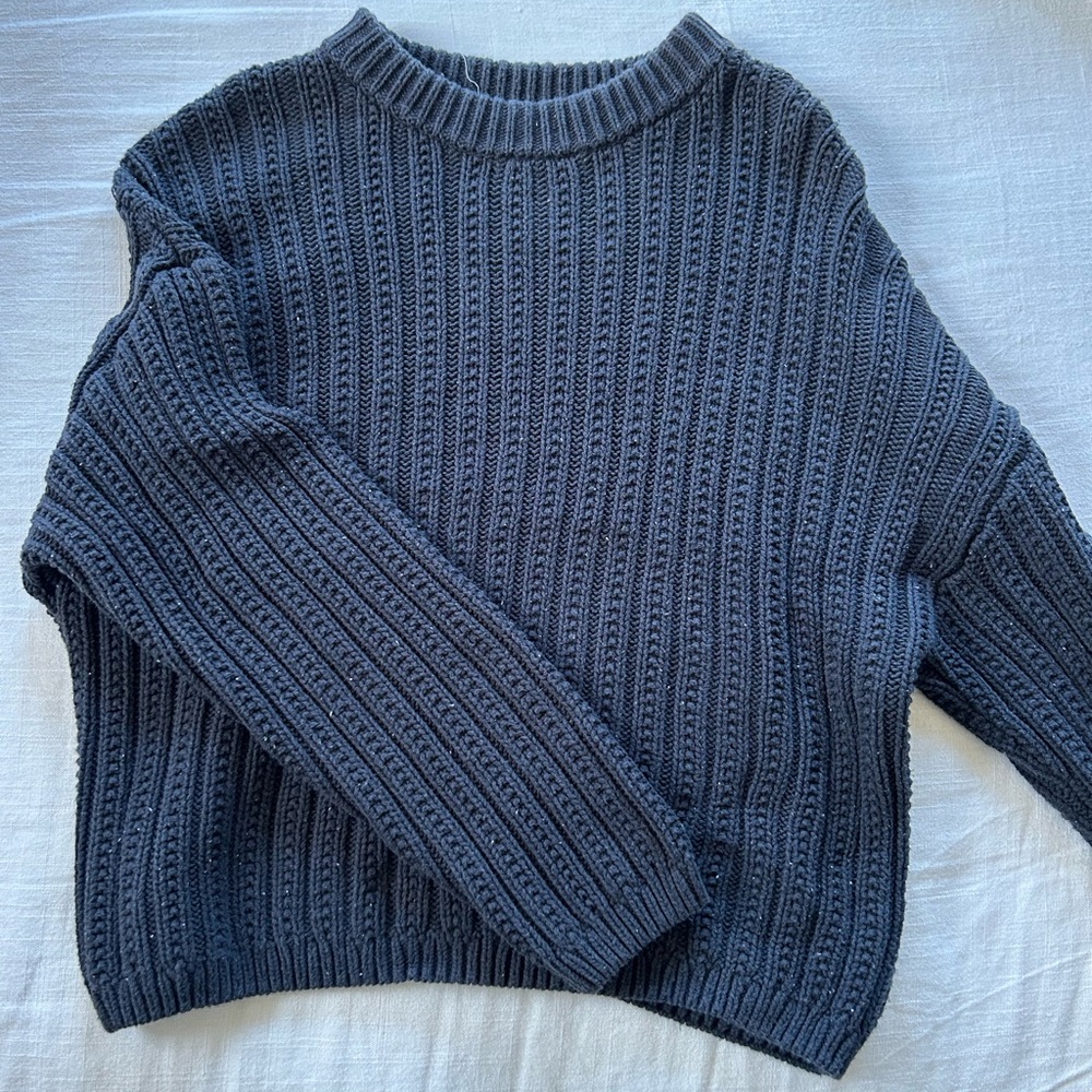 Black chunky sweater